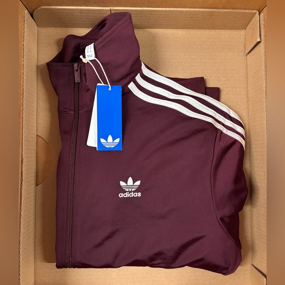 Adidas Firebird Maroon Burgundy Men’s Tracksuit Set IN4683 and IN4678 - Picture 7 of 9